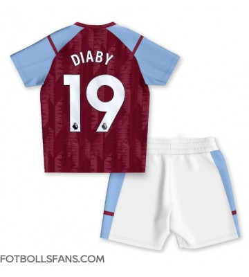 Aston Villa Moussa Diaby #19 Replika Hemmatröja Barn 2023-24 Kortärmad (+ Korta byxor)